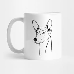 Pharaoh Hound (Black and White) Mug